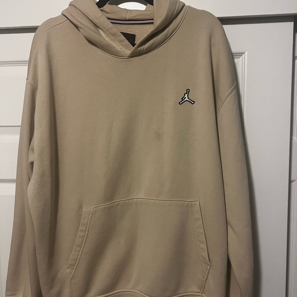 Jordan Beige Hoodie with Logo